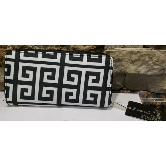 Moda Wallet New with Tags Black and White - Picture 2 of 4